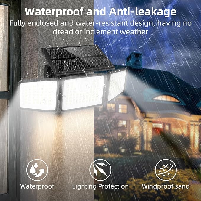 daphino 2500LM Solar Lights Outdoor - Image 5