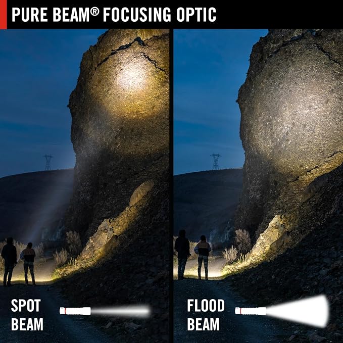 Coast HX5 410 Lumen LED Flashlight, Pure Beam Focusing, Slide Focus, Pocket Clip - Image 3