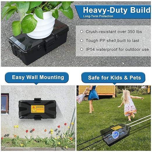 NineLeaf Outdoor Electrical Box Waterproof, Medium Weatherproof Electrical Box - Image 7