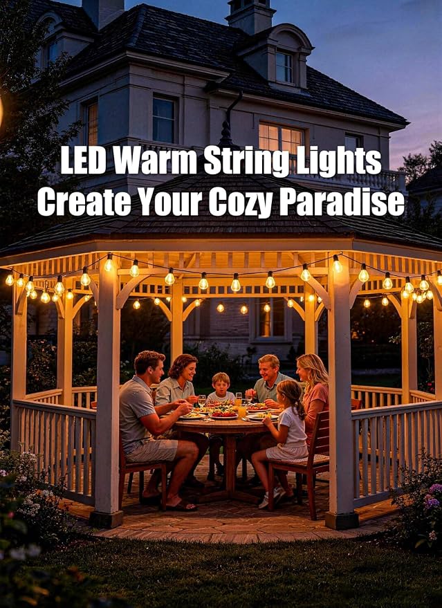 50FT Outdoor String Lights Waterproof - Image 9