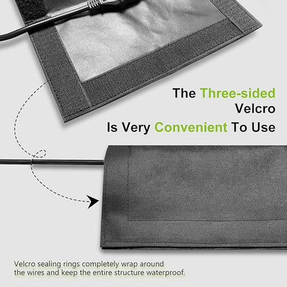 3Pack Outdoor Extension Cord Safety Cover, 11.2x6 Inch, 600D Canvas Oxford - Image 6