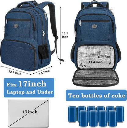 MATEIN Lunch Backpack for Men, 17 Inch Travel Laptop Backpack - Image 4