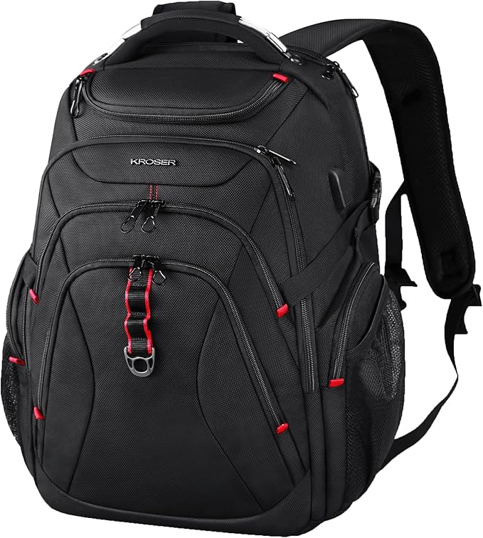 KROSER Travel Laptop Backpack 17.3 Inch XL Computer Backpack by KROSER