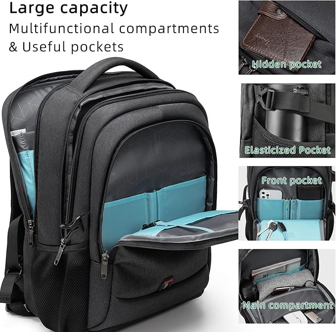 DUSLANG 17 Inch Laptop Backpack - Image 5
