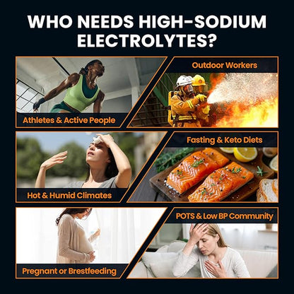 Venture Pal High Sodium Electrolyte Powder Packets | Sugar Free Hydration Drink - Image 5