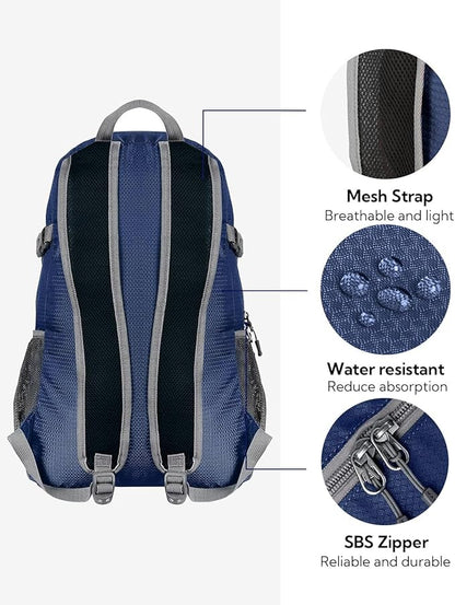 WATERFLY Small Lightweight Packable Backpack: 20l Ultra Light Foldable Travel - Image 5