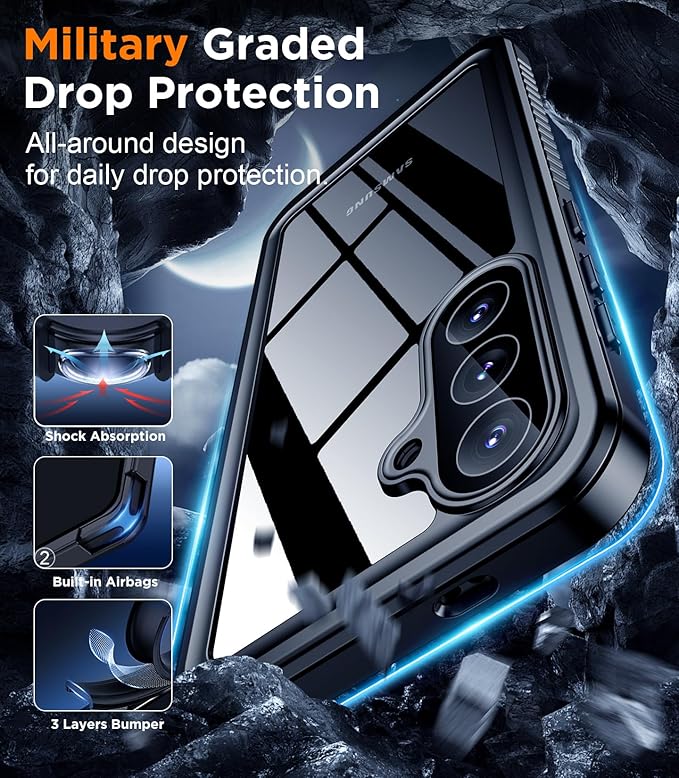 Temdan Designed for Samsung Galaxy S26 Case Waterproof, Built-in Lens & Screen - Image 5