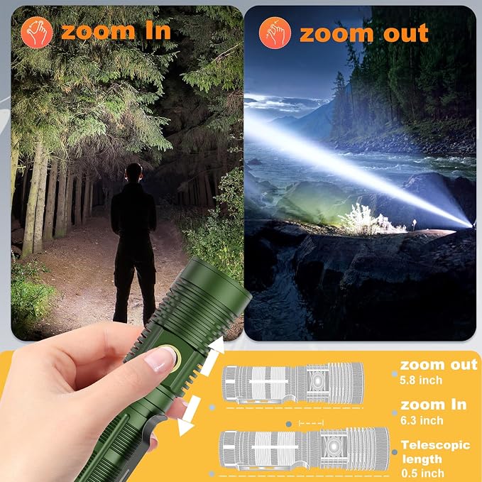 Hoxida Small Tactical Flashlights High Lumens - Image 6