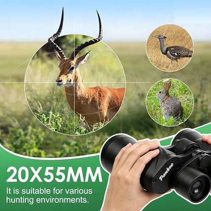 Pankoo 20x55 Binoculars for Adults High Powered – Large View Waterproof Optics - Image 8