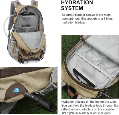MOUNTAINTOP 25L/40L Hiking Backpack, Lightweight Travel Backpack - Image 4