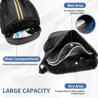 JELUTAR Drawstring Backpack Gym Bag - Image 4