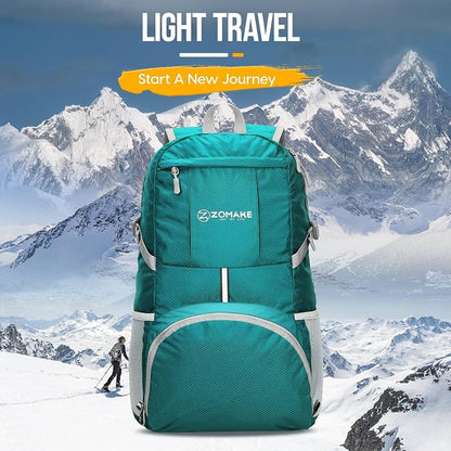 ZOMAKE Lightweight Packable Backpack 35L, Light Foldable Backpacks Water - Image 8