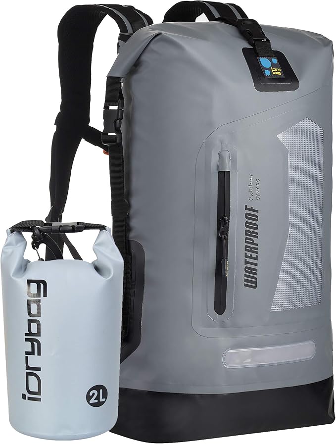 IDRYBAG Waterproof Backpack for Men 20L/30L/40L, Floating Dry Bag Kayak by iDrybag+