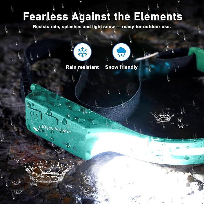 Headlamp Rechargeable LED 230° Wide Beam, USB-C Lightweight Head Lamp, Long - Image 6
