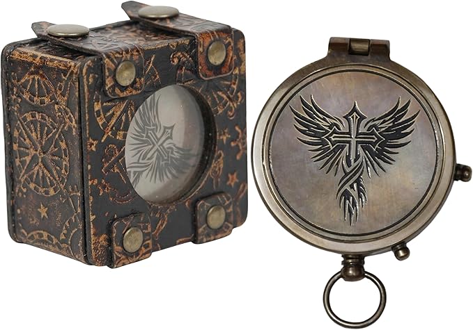Handmade Brass Antique Compass - Image 2