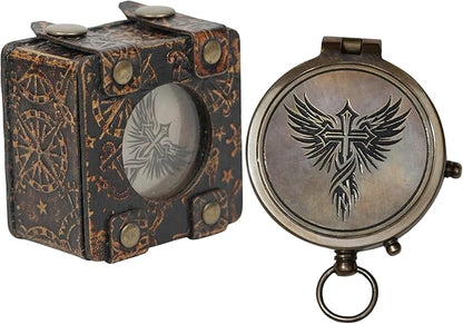 Handmade Brass Antique Compass - Image 2