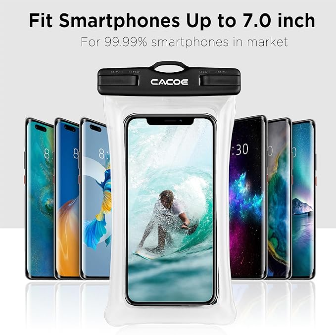 CACOE Floating Universal Waterproof Phone case 2 Pcs-Up to 7.0", Phone Pouch - Image 7