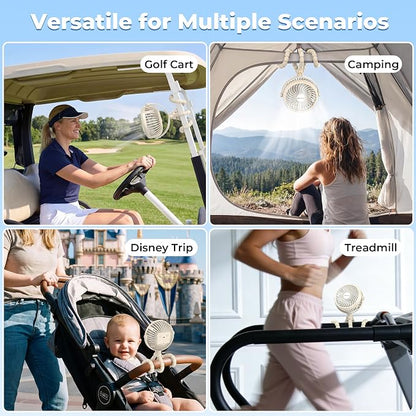 AMACOOL Battery Operated Stroller Fan, Baby Travel Essentials - Image 8