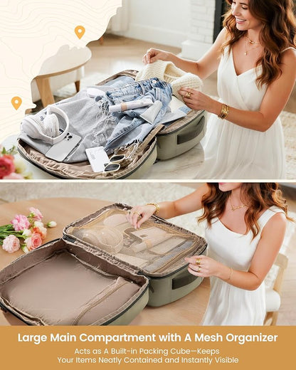 LOVEVOOK 40L Travel Backpack for Women & Men, Airline Approved Carry On Luggage - Image 3