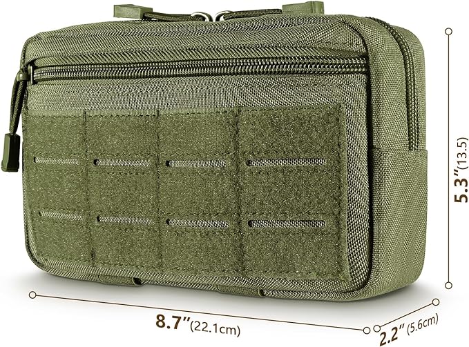 FRTKK Tactical Molle Admin Pouch Utility Laser Cut EDC Tool Pouch Bag - Image 2