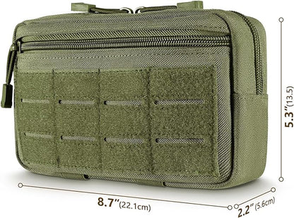 FRTKK Tactical Molle Admin Pouch Utility Laser Cut EDC Tool Pouch Bag - Image 2