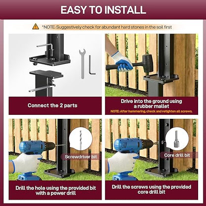 Goovilla Fence Post Repair Kit, Robust Quick-Fix Wood Support - Image 7