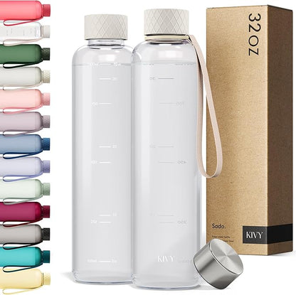 KIVY Slim Water Bottle 32oz Fits Backpack & Cupholder by KIVY