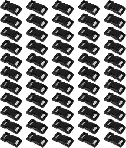 5/8" Black Plastic Side Release Buckle Curved Quick Release by Unknown