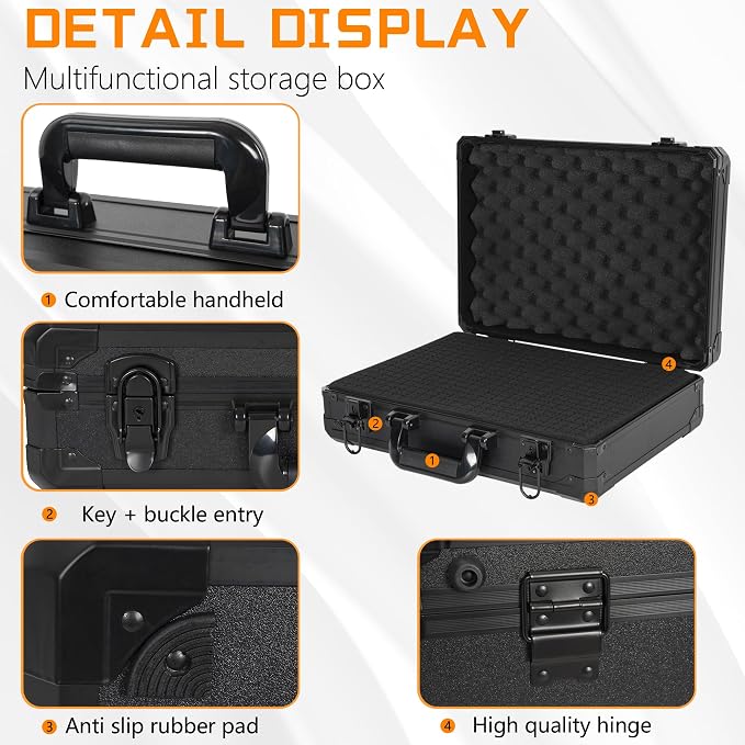 15 Inch Aluminum Carrying Case 15 X 11 X 4.3 Inch Ideal - Image 2