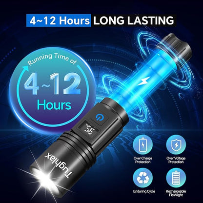 3Pack Rechargeable Flashlights High Lumens, Super Bright Flashlight - Image 4