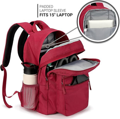 ZORFIN 26L Backpack for College, and Travel: Water Resistant Bookbag - Image 4