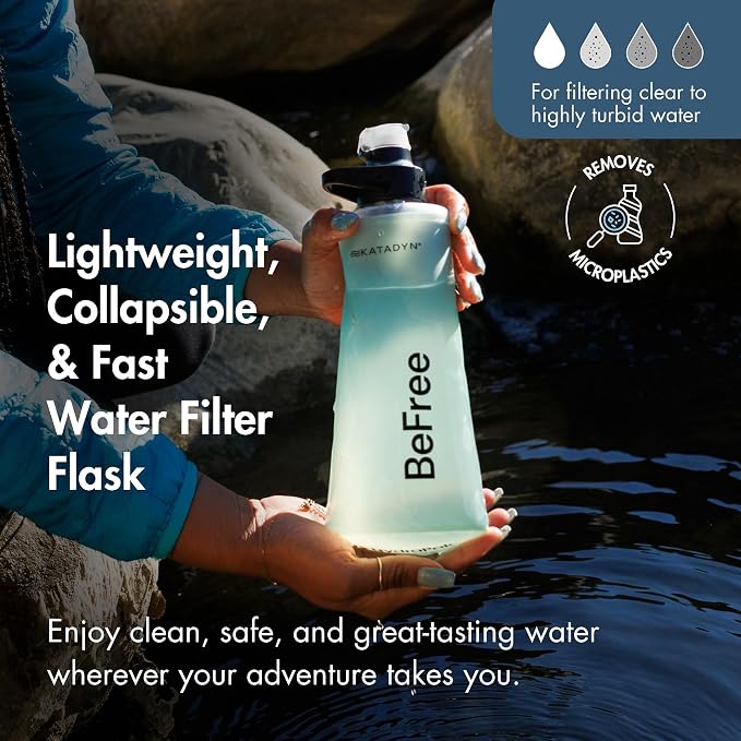 Katadyn BeFree 1.0L Ultralight Collapsible Water Filter Bottle - Image 2