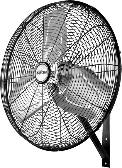 Hurricane 30" Pro Commercial Grade Oscillating Wall Mount Fan, or Workshop by Hurricane