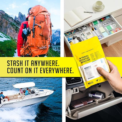 EVERLIT CARE Travel Essential Medicine First Aid Kit I Bonus Medical Supplies I - Image 7