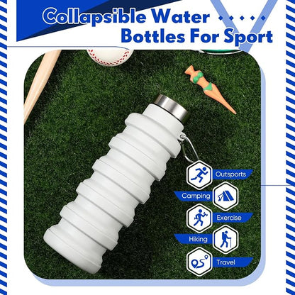 Baderke Collapsible Water Bottles 17oz Travel Sports Portable Water Bottle - Image 4