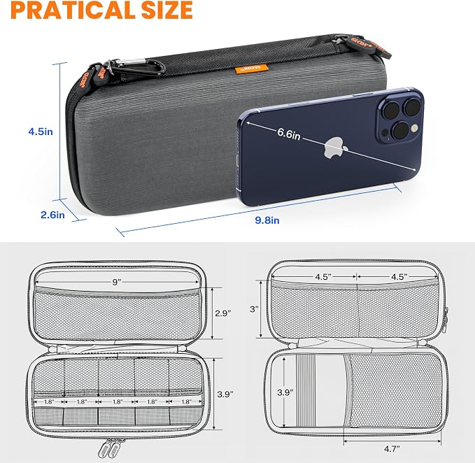 Double-Layer Electronics Organizer Travel Case - Image 3