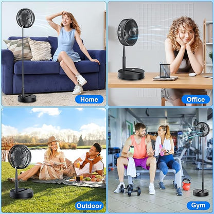 LIPETY Portable Foldable Rechargeable Oscillating Fan - Image 9