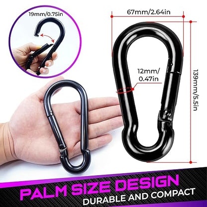 PAMAZY 2Pcs 5.5In Spring Snap Hooks 1000LBS Capacity, Utility Hook Clip - Image 3