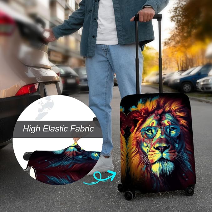Luggage Cover Protector for 19-20 Inch Suitcases, TSA Approved Elastic Travel - Image 4