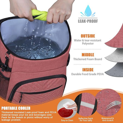 Cooler Backpack Insulated Leakproof Waterproof Backpack Cooler Bag 30/45 Cans - Image 3