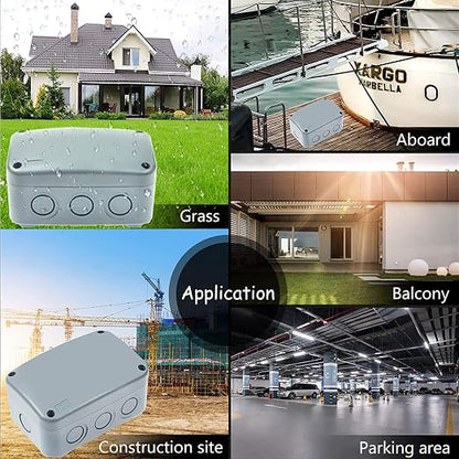 Nineleaf 6PK Outdoor Junction Box ABS Plastic Dustproof IP66 Waterproof - Image 6