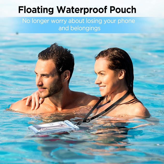 CACOE Floating Universal Waterproof Phone case 2 Pack-Up to 7.0", Phone Pouch - Image 2