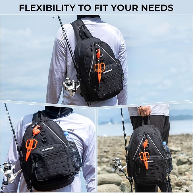 KastKing Karryall Sling Tackle Bag–Fishing Sling Pack, Fishing Backpack - Image 6