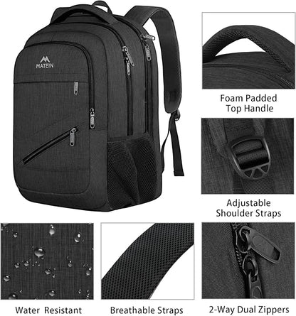 MATEIN 17 Inch Work Laptop Backpack, Large College Computer Bookbag - Image 8