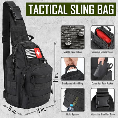 Survival Kit, Camping Axe, Crossbody Bag - Image 2