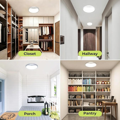 hepside 2 Pack Motion Sensor Ceiling Light Wired, 3000K/4000K/6500K LED Flush - Image 6
