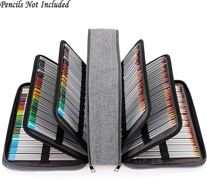 BTSKY Colored Pencil Case 360 Slots Pencil Bag Organizer High Capacity Holder - Image 2