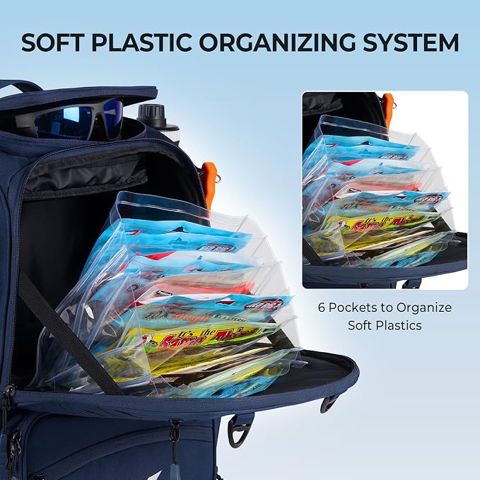KastKing Bait Boss Fishing Tackle Backpack - Image 6