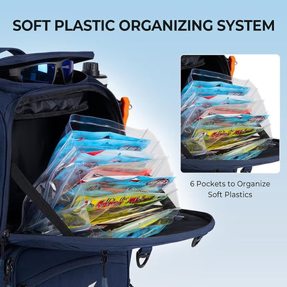KastKing Bait Boss Fishing Tackle Backpack - Image 6