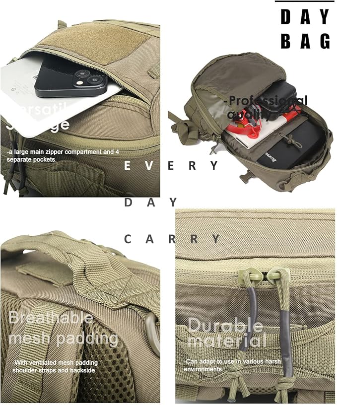 Miramrax 12L Small Backpack Day Pack - Image 5